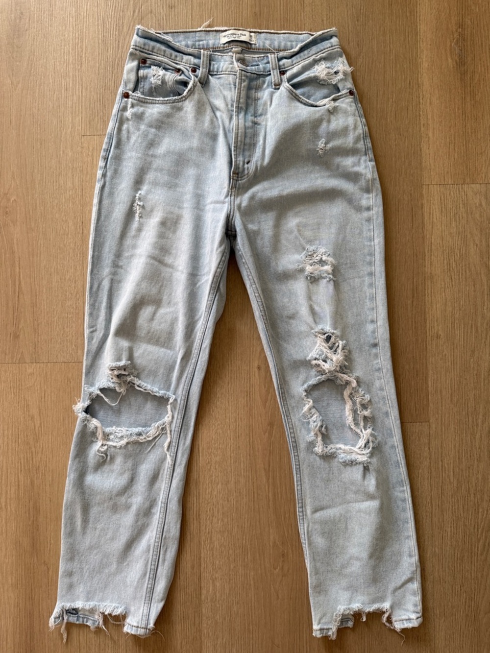 Abercrombie & Fitch Ankle Straight Ultra High Rise Jean - Curve Love